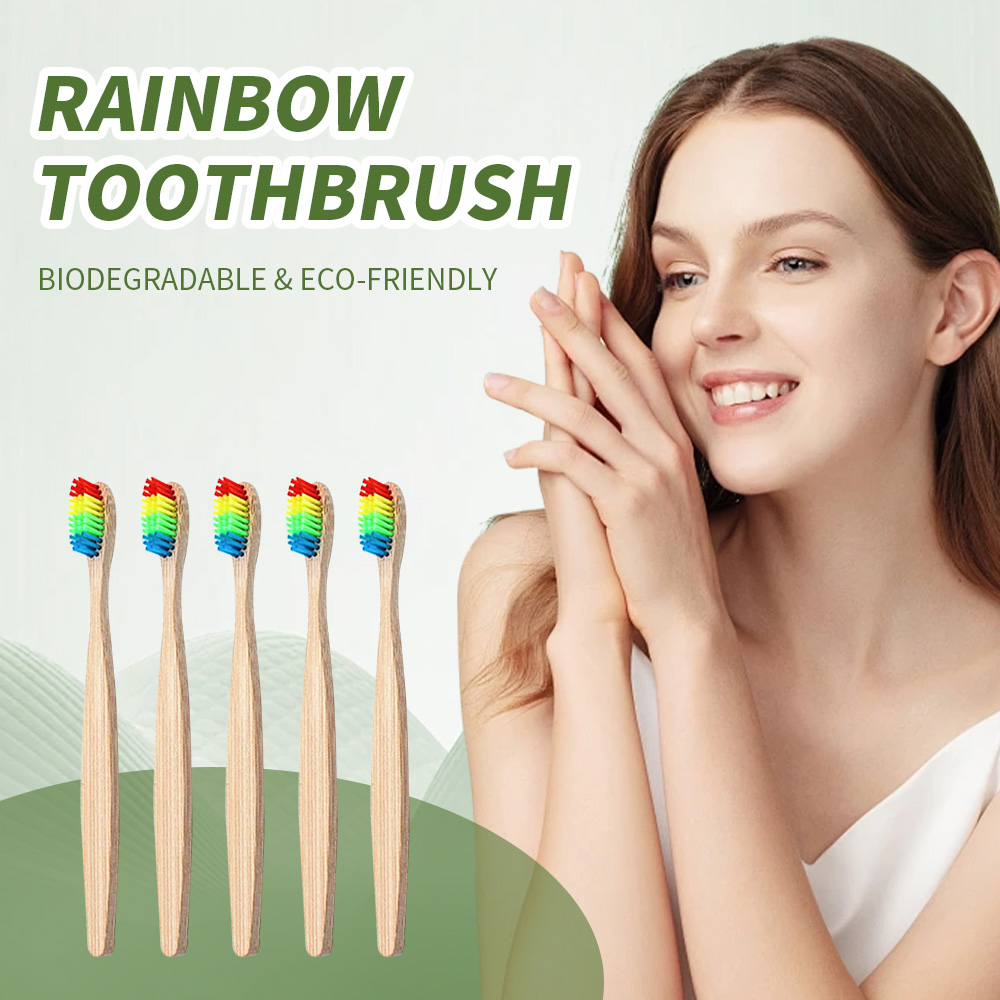 Bamboo Toothbrush - Paquete de 10 cepillos de dientes