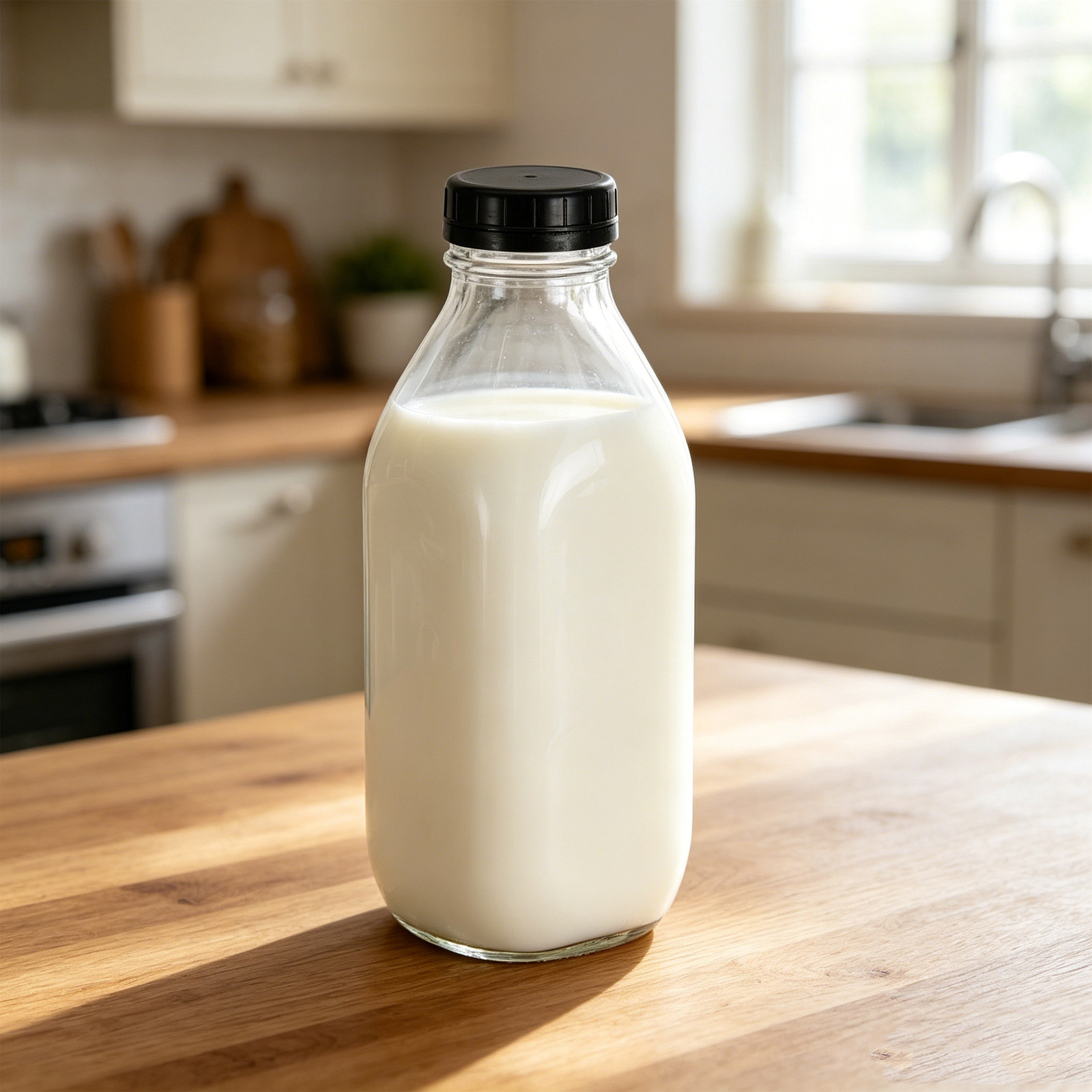 Reusable Bottle - 2 botellas de vidrio para leche,