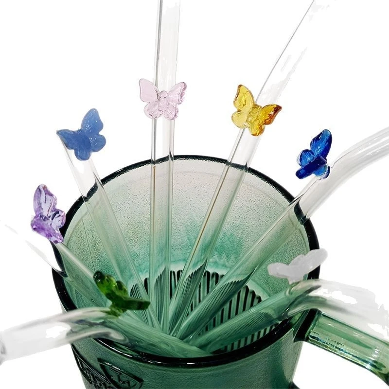 Pajitas de cristal con lazo re - Reusable Straw reseña y precio