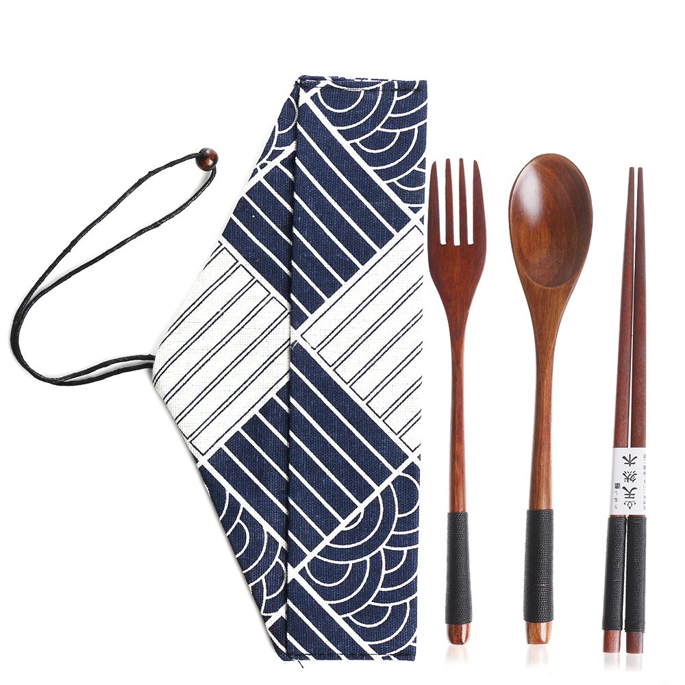 Juego de cubiertos de estilo j - Bamboo Cutlery reseña y precio