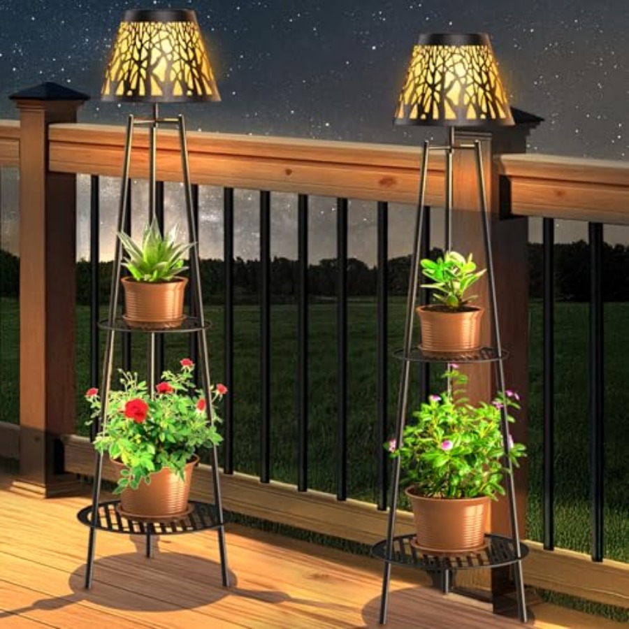 Paquete de 2 Lámparas Solares  - Solar Garden Light reseña y precio