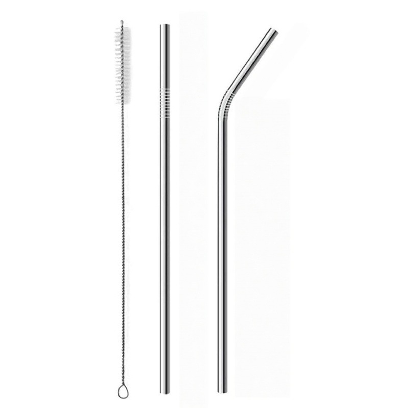 3 pajitas metálicas reutilizab - Reusable Straw reseña y precio