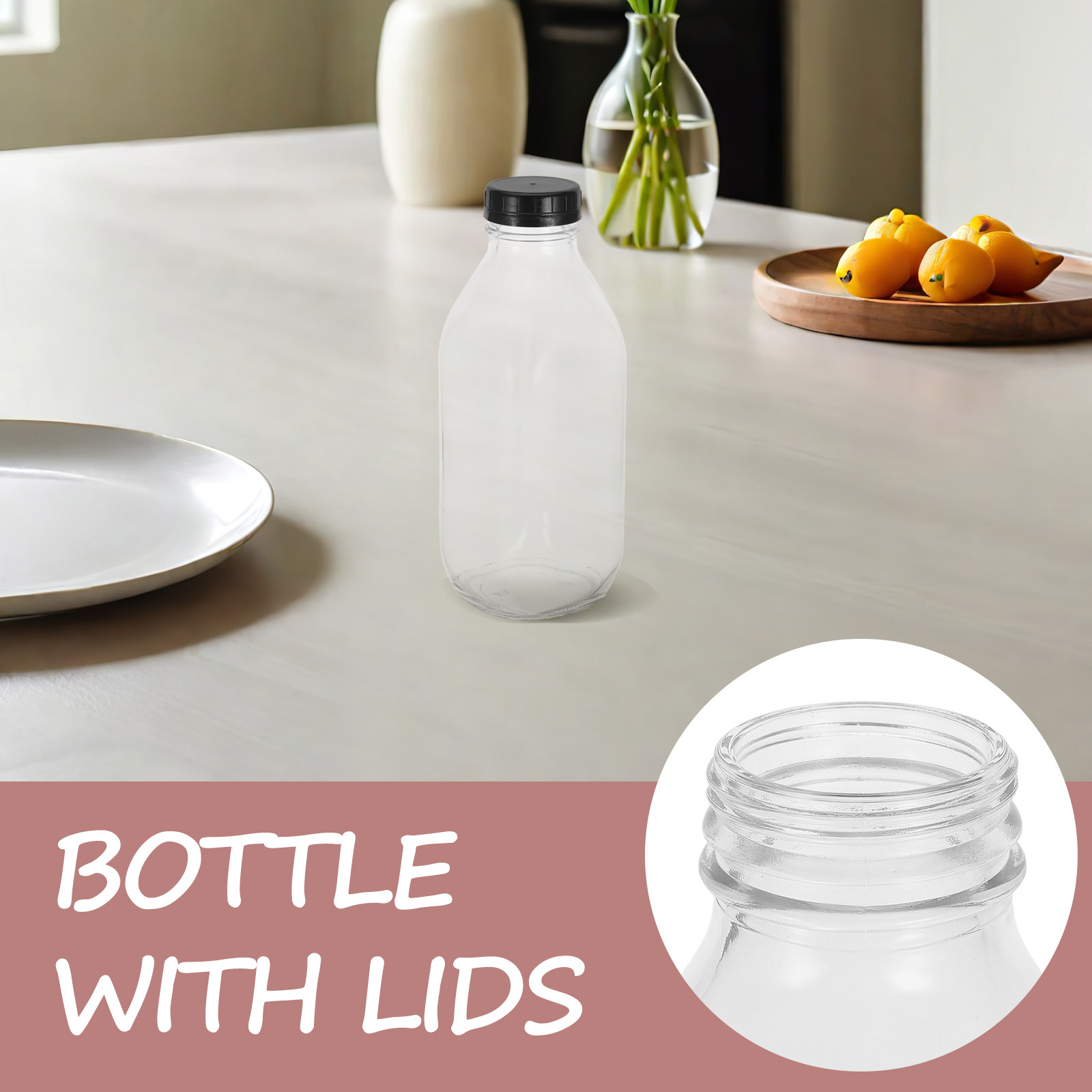 2 botellas de vidrio para lech - Reusable Bottle reseña y precio