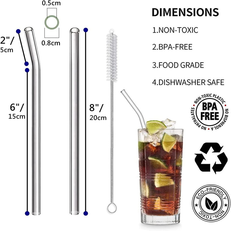 Pajitas de vidrio reutilizable - Reusable Straw reseña y precio